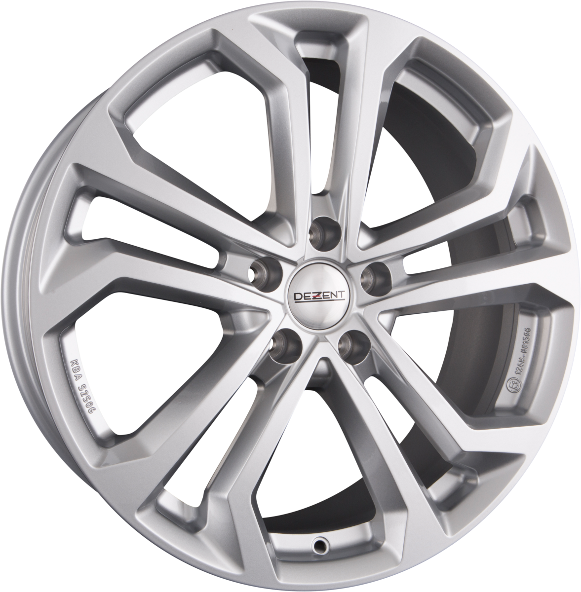 Dezent TA SILVER - Silber Alufelge 7.5x18 Zoll ET50 LK 5x108 ML63.4 – Bild 2