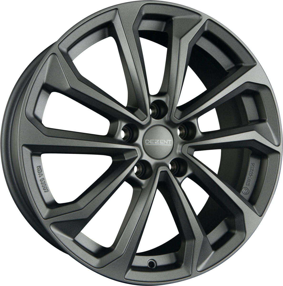 Dezent KS GRAPHITE - Graphite Matt Alufelge 7x17 Zoll ET47 LK 5x114.3 ML67.1 – Bild 2