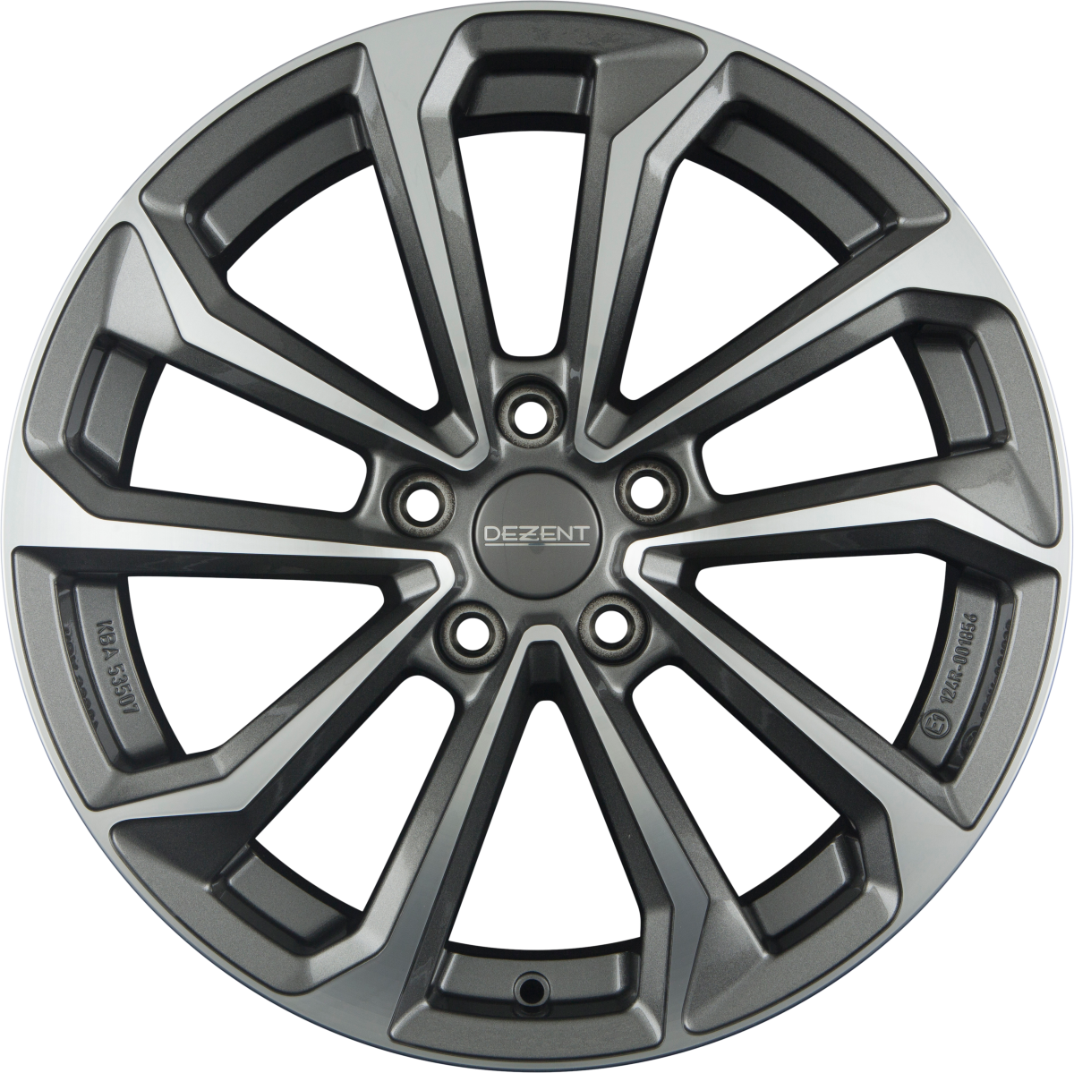 Dezent KS DARK - Gunmetal Polished Alufelge 6.5x16 Zoll ET45 LK 5x114.3 ML67.1