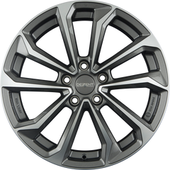 Dezent KS DARK - Gunmetal Polished Alufelge 6.5x16 Zoll ET45 LK 5x114.3 ML67.1