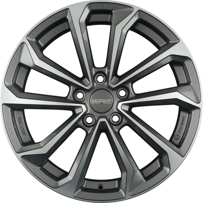 Dezent KS DARK - Gunmetal Polished Alufelge 6.5x16 Zoll ET45 LK 5x114.3 ML67.1