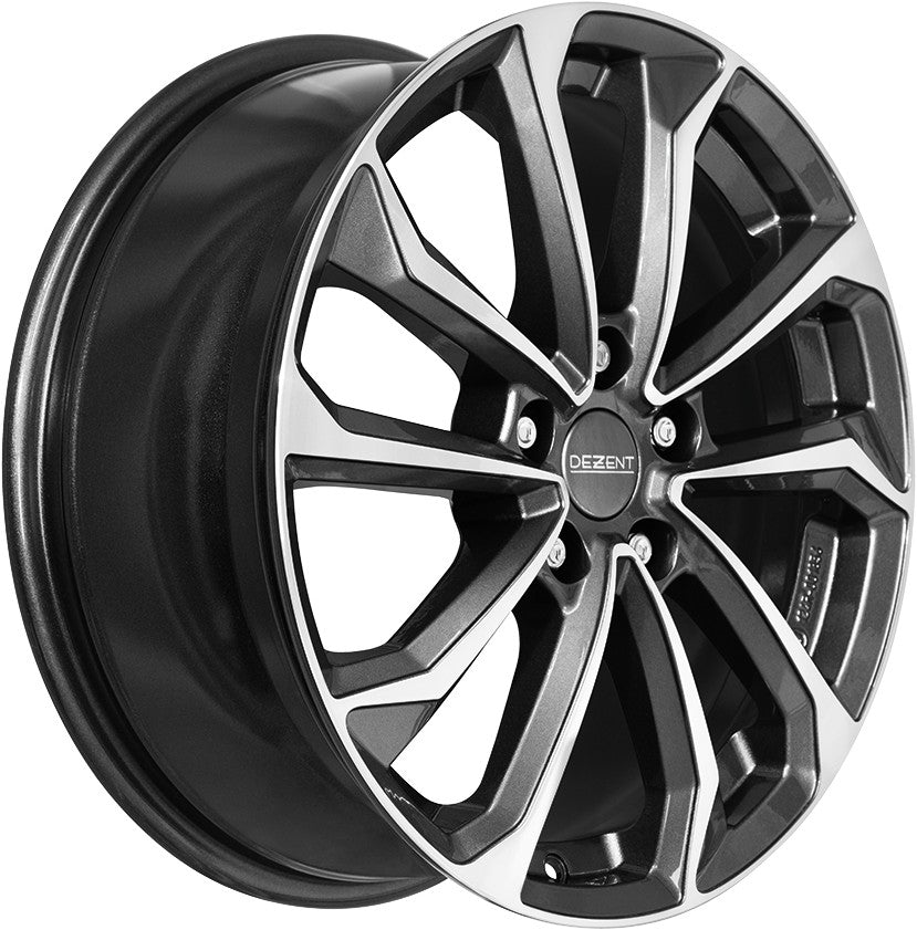 Dezent KS gunmetal polished Alufelge 7x17 Zoll ET50 LK 5x114.3 ML67.1 – Bild 3