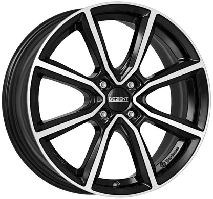 Dezent TN black polished 5.5x15 ET35 - LK4/100 ML60.1