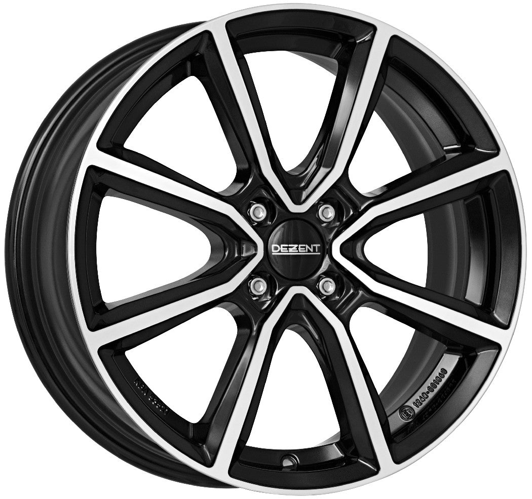 Dezent TN black polished 6.5x17 ET32 - LK4/108 ML65.1