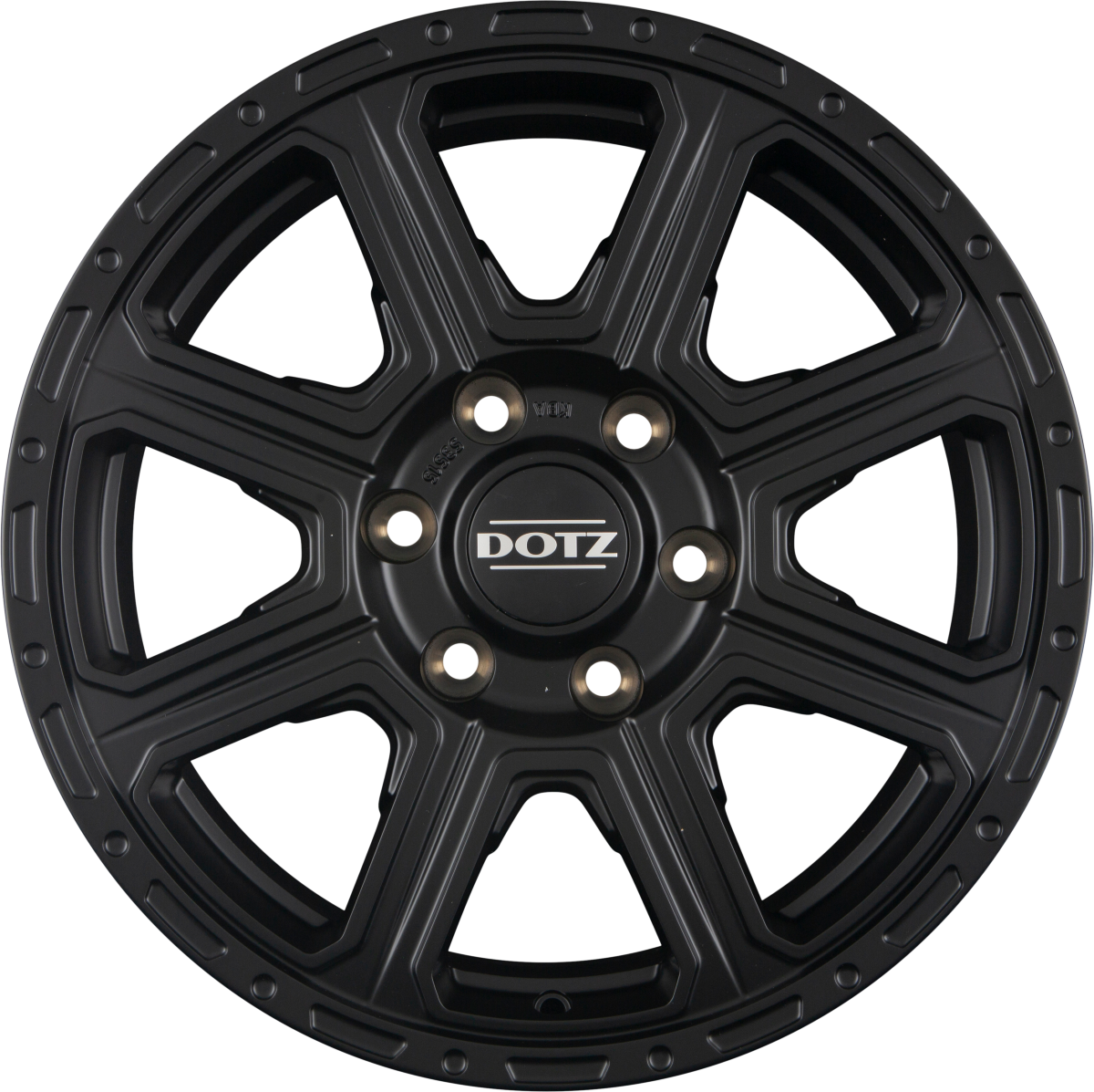 Dotz Kalahari BLACK - Schwarz Matt Alufelge 8x17 Zoll ET30 LK 6x139.7 ML93.1