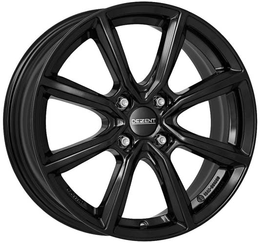 Dezent TN black 7x17 ET45 - LK4/100 ML60.1