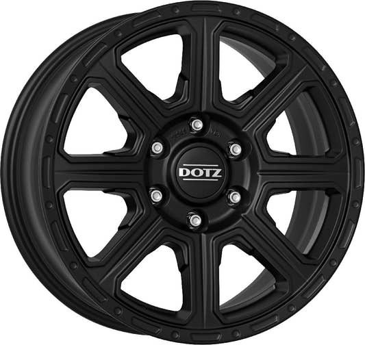 Dotz Kalahari black matt 8x18 ET30 - LK5/120 ML72.6