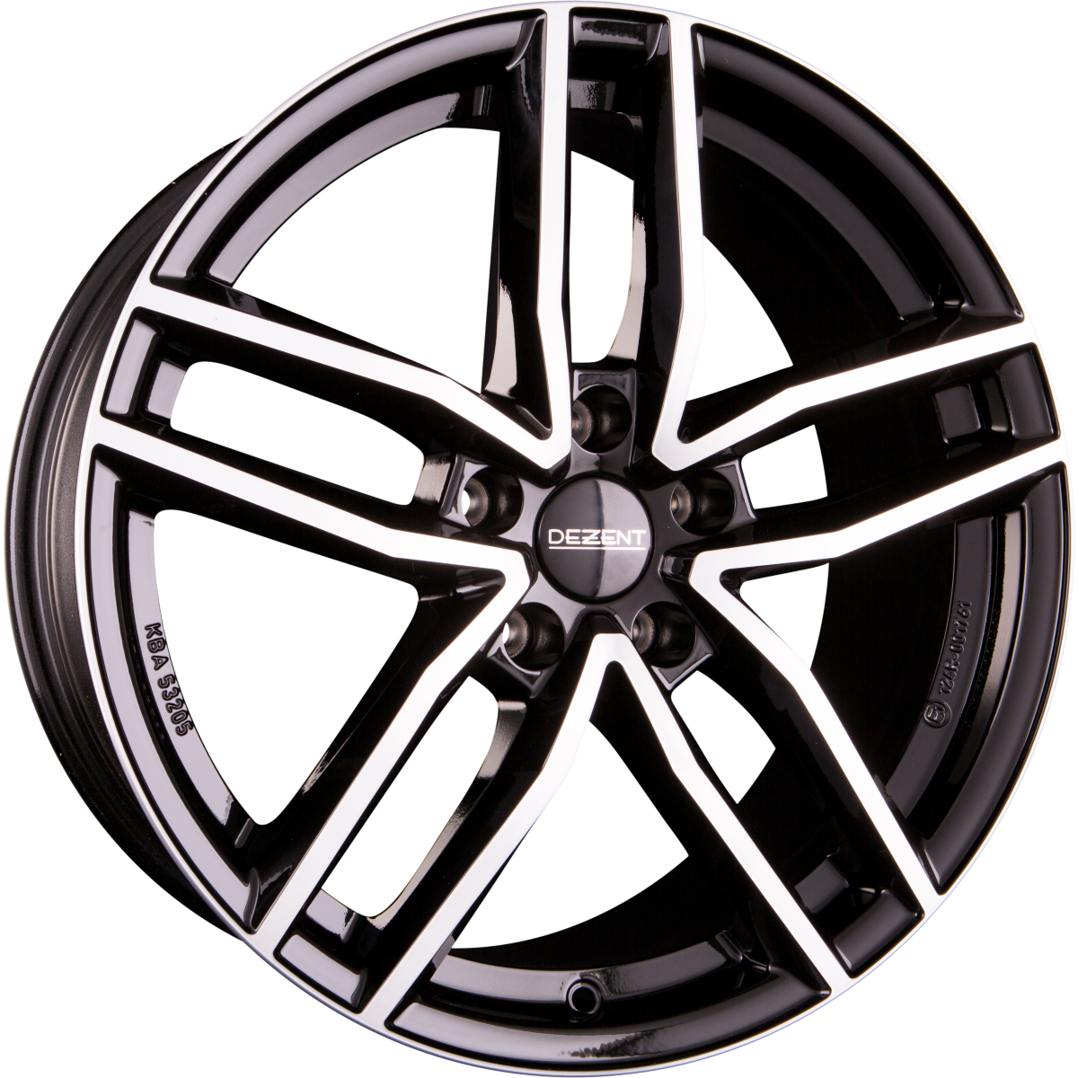 Dezent TR DARK - Schwarz Frontpoliert Alufelge 8x18 Zoll ET38 LK 5x112 ML66.6 – Bild 2