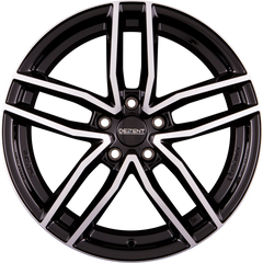 Dezent TR DARK - Schwarz Frontpoliert Alufelge 8x18 Zoll ET43 LK 5x112 ML66.6