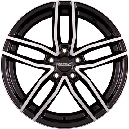 Dezent TR DARK - Schwarz Frontpoliert Alufelge 8x18 Zoll ET46 LK 5x112 ML66.6