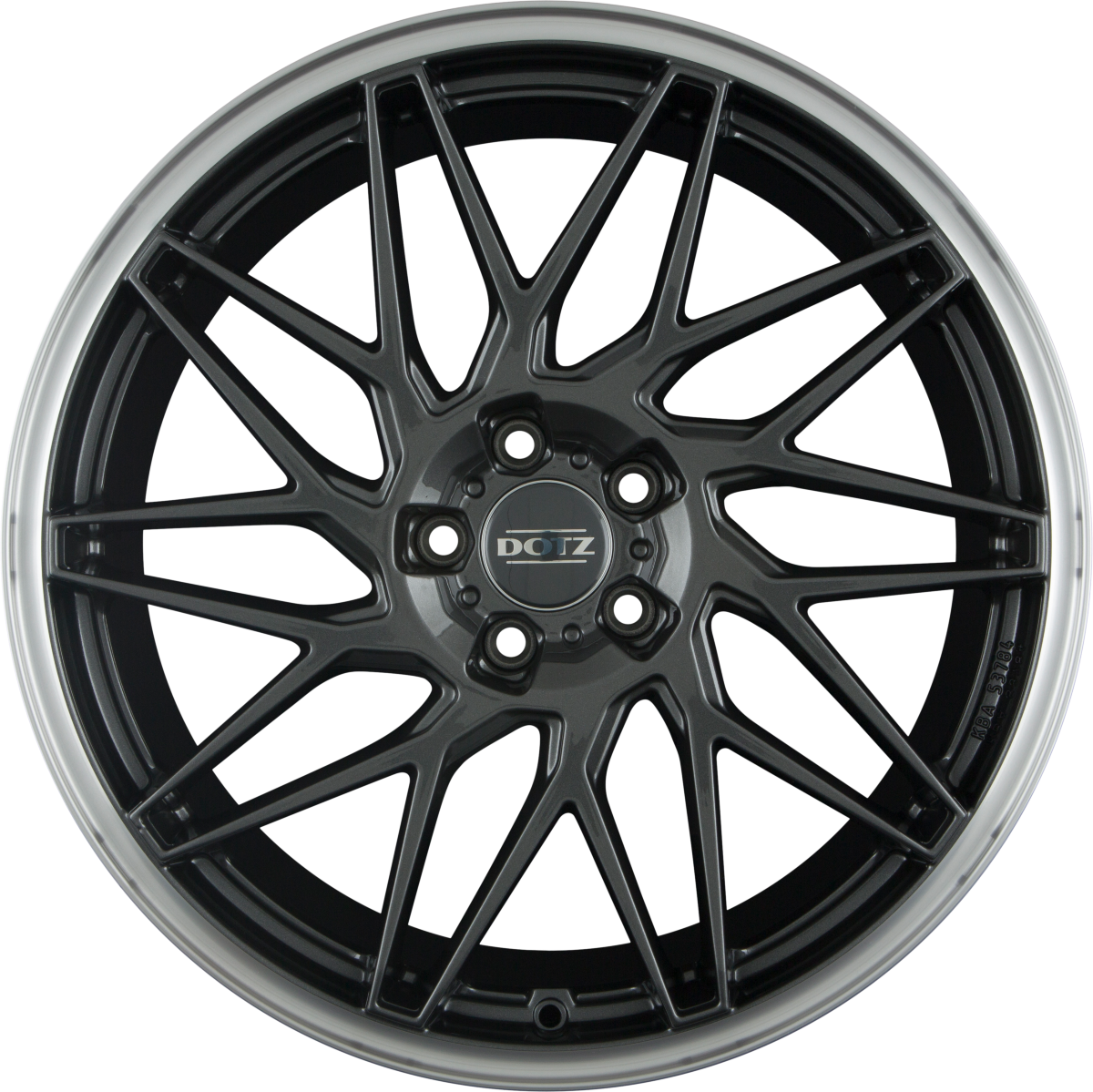 Dotz Tanaka DARK - Gunmetal Matt Polished Lip Alufelge 8x18 Zoll ET48 LK 5x114.3 ML71.6