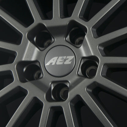AEZ Atlanta TITAN - Graphite Matt Frontpoliert Alufelge 8x19 Zoll ET44 LK 5x112 ML57.1 – Bild 4