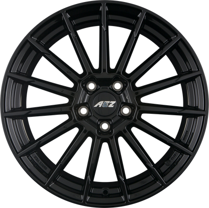 AEZ Atlanta BLACK - Schwarz Glänzend Alufelge 7.5x17 Zoll ET48 LK 5x112 ML70.1