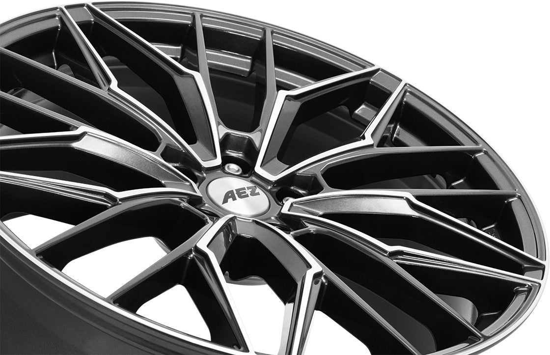 AEZ Porto gunmetal polished 9x21 ET40 - LK5/112 ML70.1