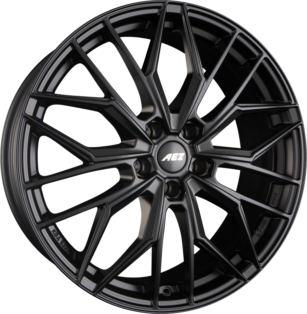 AEZ Porto BLACK - Black Matt Alufelge 8.5x21 Zoll ET42 LK 5x108 ML63.4 – Bild 2