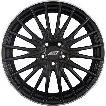 AEZ Berlin BLACK - Black Polished Lip Alufelge 7.5x18 Zoll ET44 LK 5x112 ML66.6