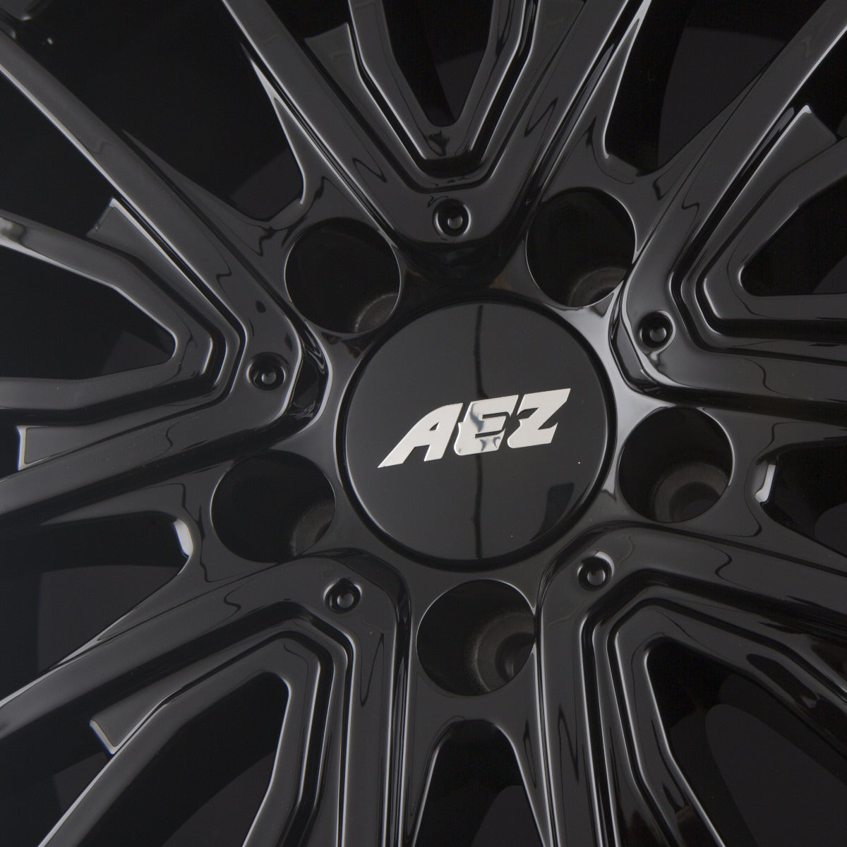 AEZ Berlin BLACK - Black Polished Lip Alufelge 7.5x18 Zoll ET44 LK 5x112 ML66.6 – Bild 3