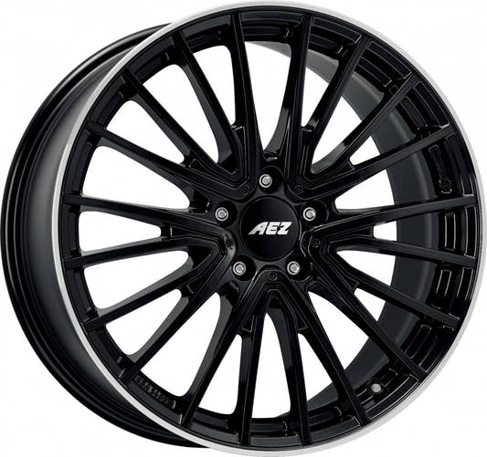 AEZ Berlin black/polished lip Alufelge 7.5x18 Zoll ET49 LK 5x112 ML66.6