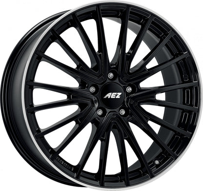 AEZ Berlin black/polished lip 7.5x19 ET44 - LK5/112 ML66.6