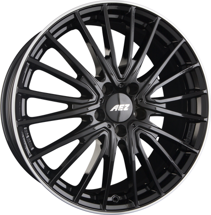 AEZ Berlin BLACK - Black Polished Lip Alufelge 8.5x19 Zoll ET55.2 LK 5x112 ML66.6 – Bild 2
