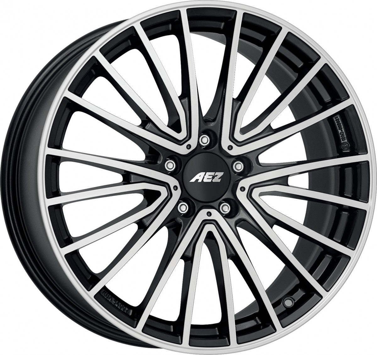 AEZ Berlin black/polished 7.5x18 ET49 - LK5/112 ML66.6