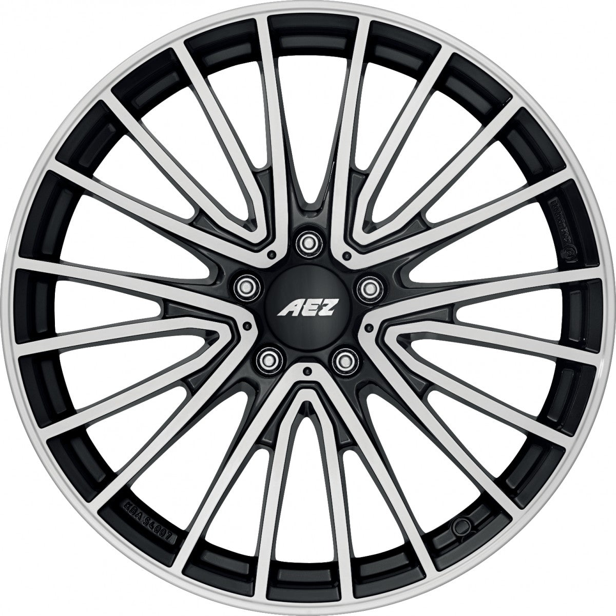 AEZ Berlin black/polished 8.5x18 ET52 - LK5/112 ML66.6