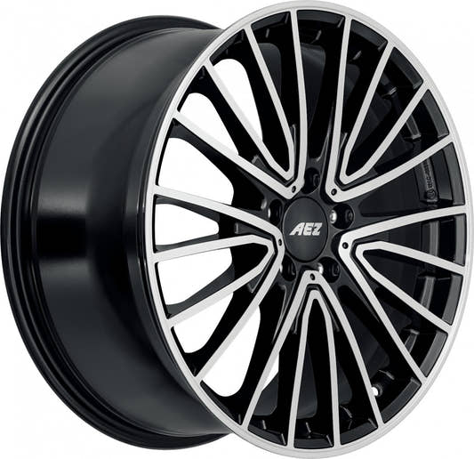 AEZ Berlin black/polished 8.5x18 ET52 - LK5/112 ML66.6