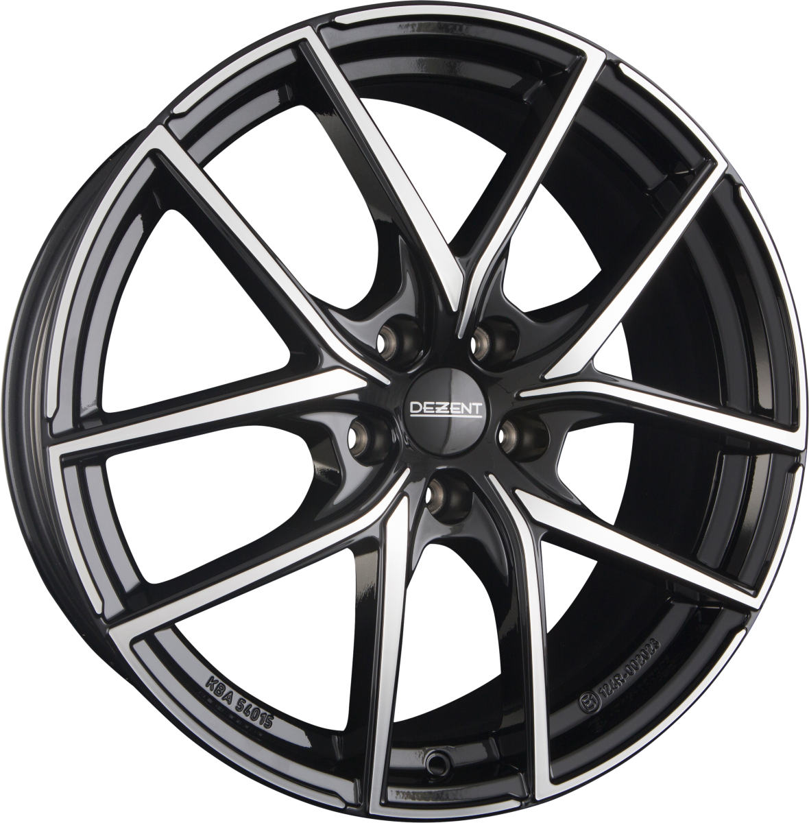 Dezent TO DARK - Schwarz Frontpoliert Alufelge 7.5x18 Zoll ET50.5 LK 5x108 ML63.4 – Bild 2