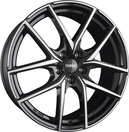 Dezent TO DARK - Schwarz Frontpoliert Alufelge 7.5x18 Zoll ET50.5 LK 5x108 ML63.4 – Bild 2