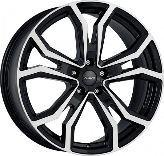 Dezent TV black/polished 7x17 ET48 - LK5/112 ML57.1