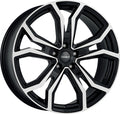 Dezent TV black/polished Alufelge 7x17 Zoll ET45 LK 5x114.3 ML66.1