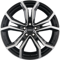 Dezent TV DARK - Schwarz Frontpoliert Alufelge 7.5x18 Zoll ET50.5 LK 5x108 ML63.4