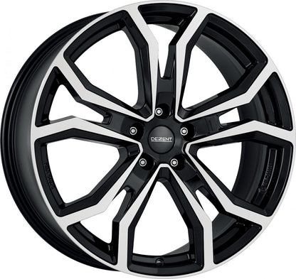 Dezent TV black/polished 8x18 ET30 - LK5/112 ML66.6
