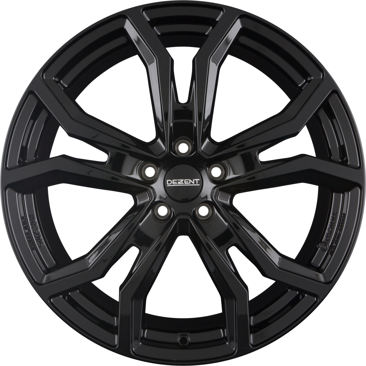Dezent TV BLACK - Schwarz Alufelge 7.5x19 Zoll ET32 LK 5x112 ML66.5