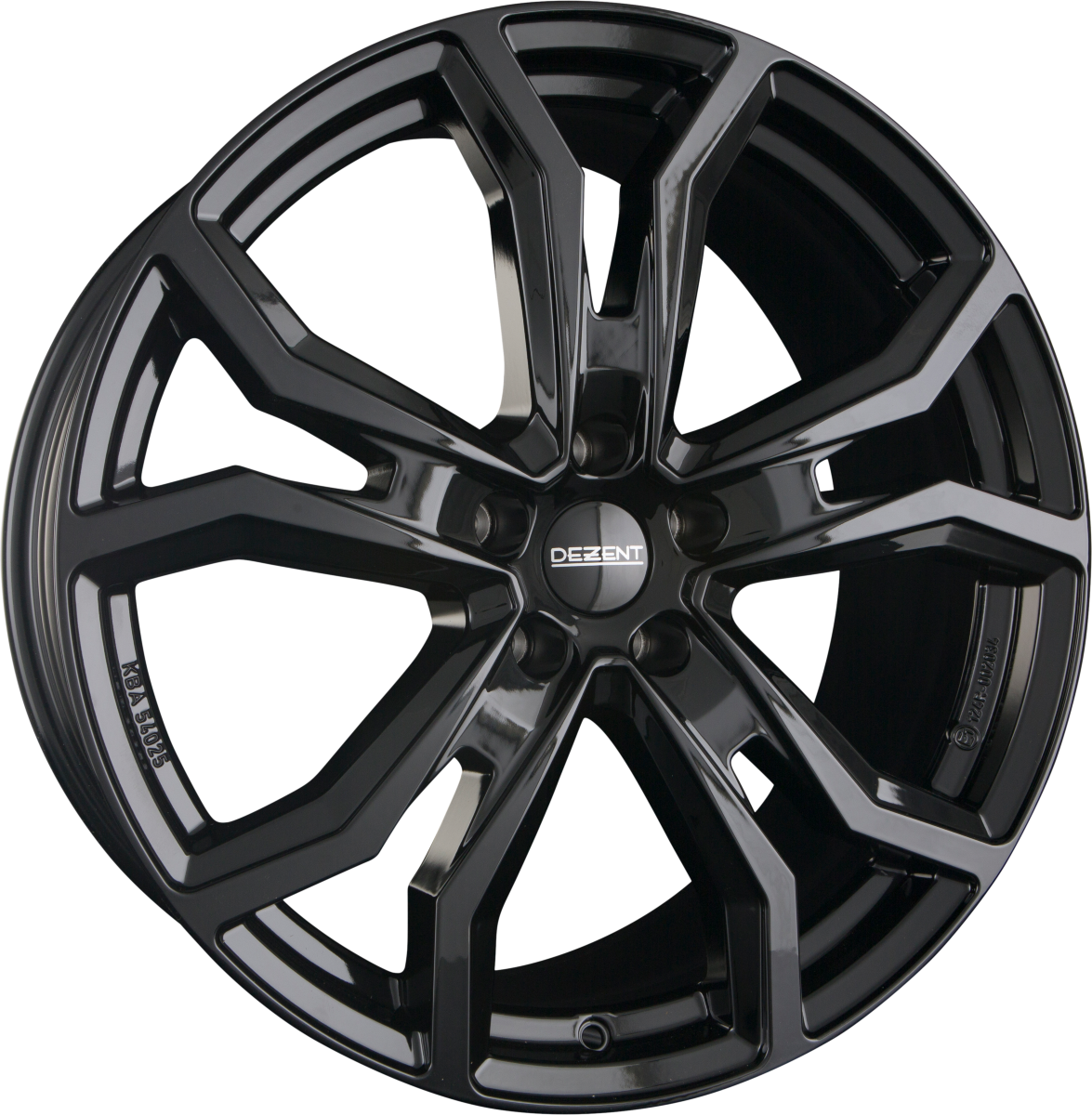 Dezent TV BLACK - Schwarz Alufelge 7.5x19 Zoll ET32 LK 5x112 ML66.5 – Bild 2