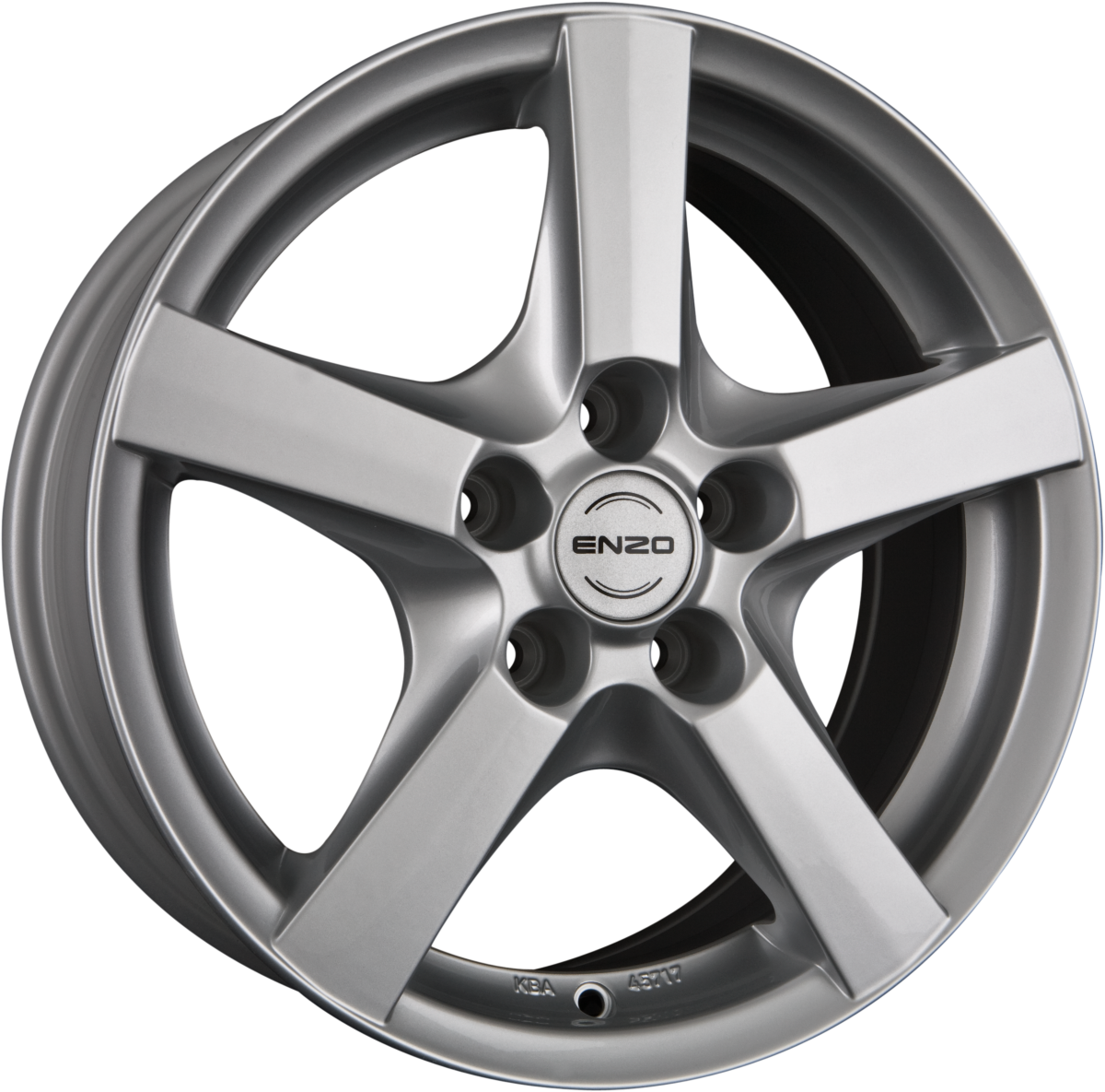 Enzo H Silver Alufelge 7x17 Zoll ET38 LK 5x112 ML70.1 – Bild 2