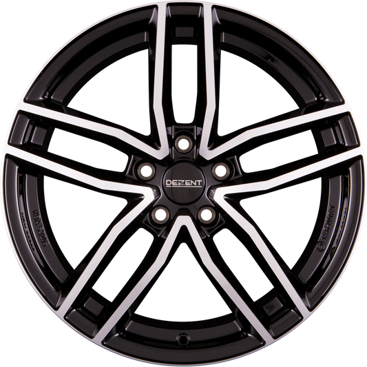 Dezent TR DARK - Schwarz Frontpoliert Alufelge 8.5x18 Zoll ET40 LK 5x114.3 ML64.1