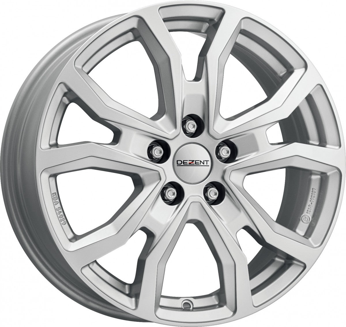Dezent TV silver Alufelge 6.5x16 Zoll ET52 LK 5x112 ML66.6