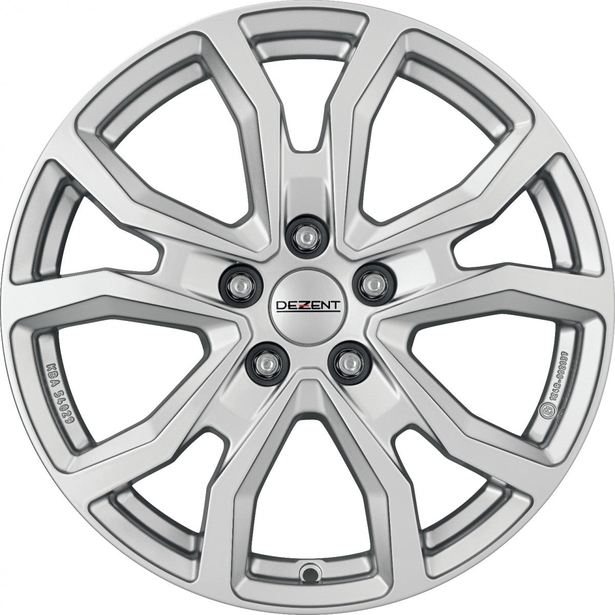 Dezent TV silver Alufelge 7x17 Zoll ET45 LK 5x114.3 ML66.1 – Bild 2