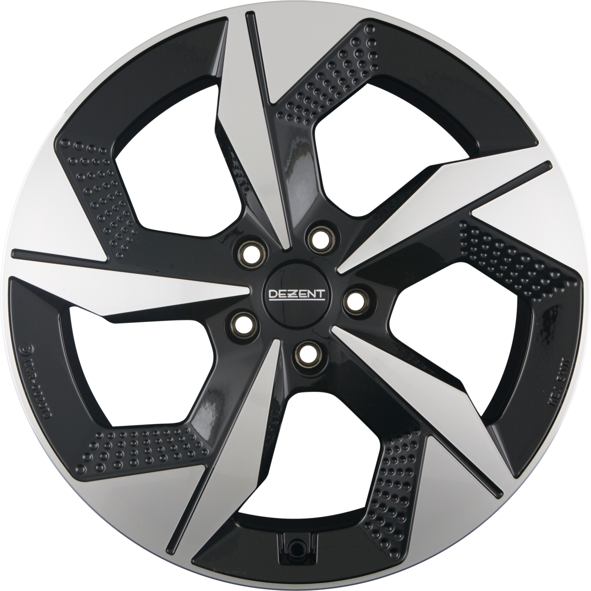 Dezent AO DARK - Schwarz Frontpoliert Alufelge 7.5x19 Zoll ET32 LK 5x112 ML66.6