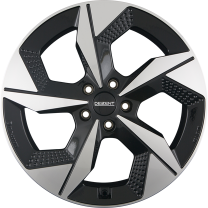 Dezent AO DARK - Schwarz Frontpoliert Alufelge 8x19 Zoll ET40 LK 5x114.3 ML64.1