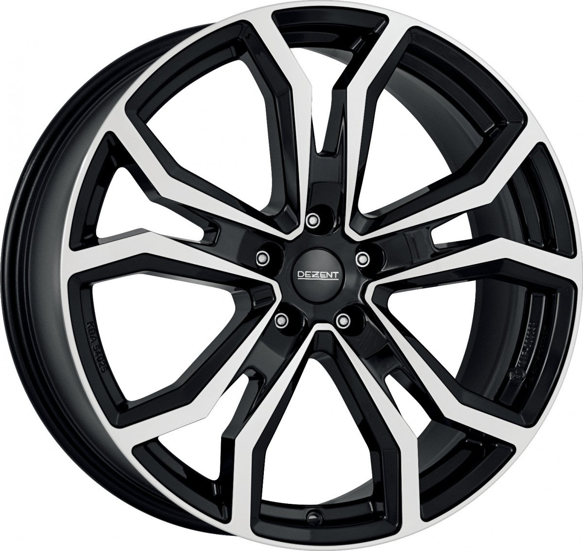 Dezent TV black/polished 8.5x20 ET54 - LK5/114.3 ML67.1