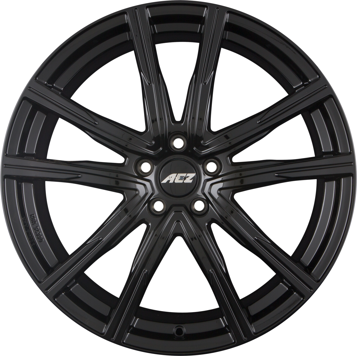 AEZ Montreal BLACK - Schwarz Glänzend Alufelge 7x19 Zoll ET47.5 LK 5x108 ML63.4
