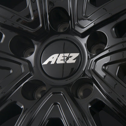 AEZ Montreal BLACK - Schwarz Glänzend Alufelge 7x19 Zoll ET47.5 LK 5x108 ML63.4 – Bild 3