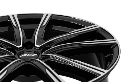AEZ Montreal black/polished 7x18 ET51 - LK5/100 ML57.1