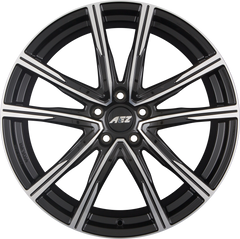AEZ Montreal DARK - Schwarz Glänzend Frontpoliert Alufelge 7.5x18 Zoll ET48 LK 5x112 ML70.1