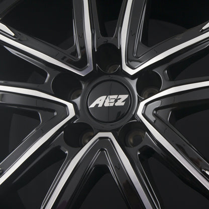 AEZ Montreal DARK - Schwarz Glänzend Frontpoliert Alufelge 7.5x18 Zoll ET48 LK 5x112 ML70.1 – Bild 4