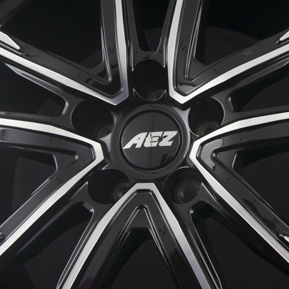 AEZ Montreal DARK - Schwarz Glänzend Frontpoliert Alufelge 7x19 Zoll ET38 LK 5x108 ML65.1 – Bild 4