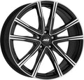 AEZ Montreal black/polished Alufelge 7x19 Zoll ET43 LK 5x112 ML57.1