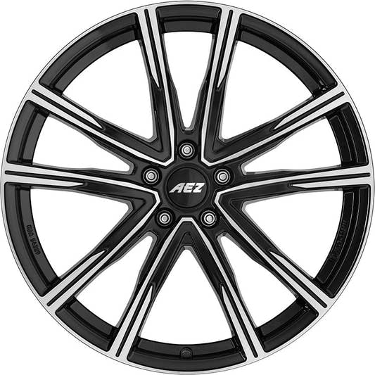 AEZ Montreal black/polished 7.5x19 ET40 - LK5/110 ML65.1